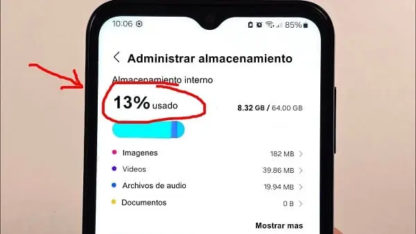 ¿Cómo liberar mucho espacio sin borrar nada en Samsung?