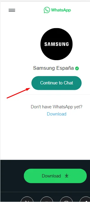 No Pierdas la Garantía de Tu Samsung S25 Ultra: Hazlo ahora Imagen para contactar con soporte de Samsung vía WhatsApp